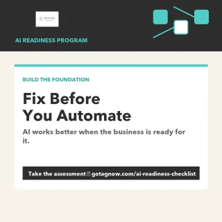 What to Fix Before You Automate: Process, Data, and People Readiness for AI