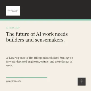 The Future of AI Work Needs Builders and Sensemakers