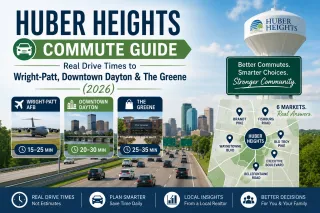 Huber Heights Commute Guide: Real Drive Times to Wright-Patt, Downtown Dayton & The Greene (2026)