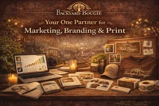 Backyard Bougie: The One Partner Small Businesses Need for Marketing, Branding, and Print