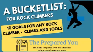 Rock Climbers Bucket LIsts
