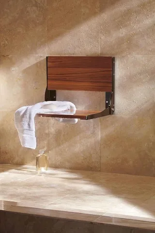 Teak Wood Fold Down Seat