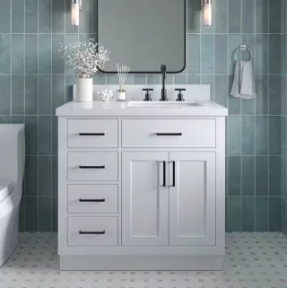 Install Vanity with sink 36"