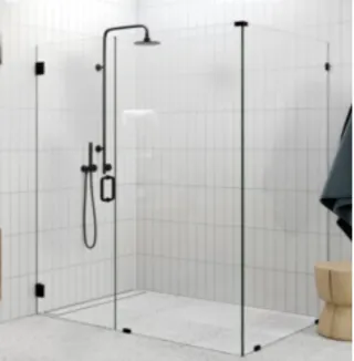 Custom 90 Degree Frameless Enclosure