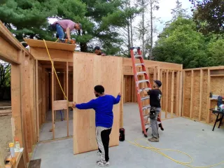 What materials are typically used to build an ADU?