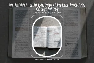 The Problem with Random Scripture Posts on Social Media