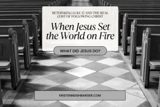 When Jesus Set the World on Fire Rethinking Luke 12 and the Real Cost of Following Christ