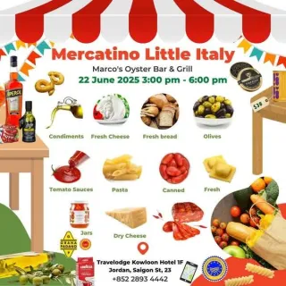 周日限定！意大利美食市集登陸佐敦🇮🇹