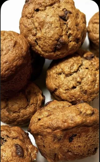 Chocolate Chip Pumpkin and Banana Muffins