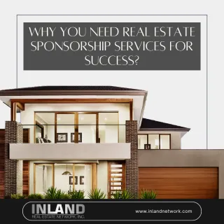 Why You Need Real Estate Sponsor ship Services for Success?