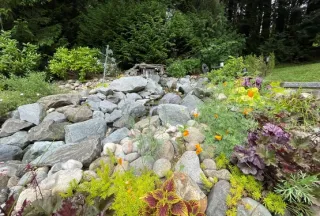 Hillside Transformed Into Waterfall & Stream