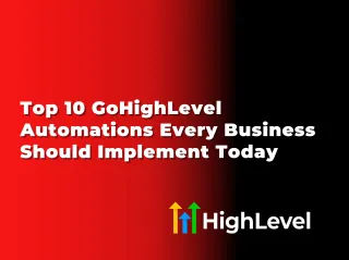 Top 10 GoHighLevel Automations Every Business Should Implement Today
