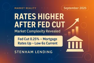 Market Reality Check! Mortgage Rates Rise After Fed Cut: September 2025 Update | Stenham Lending