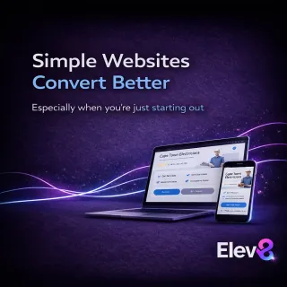 Why a simple website works better than a complicated one at the start