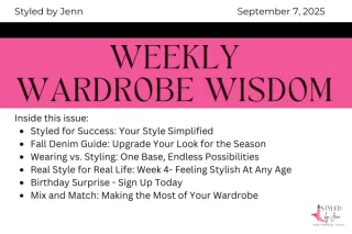 Weekly Wardrobe Wisdom September 7
