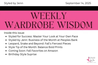 Weekly Wardrobe Wisdom September 14th