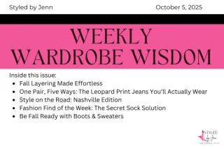 Be Fall Ready: Layering Tips, Leopard Jeans & Nashville Style Inspiration | Styled by Jenn