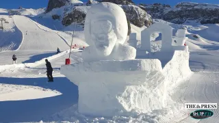 Featured in Yorkshire Evening Post about Snow sculptors from Leeds to create Eddie the Eagle