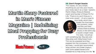 Martin Sharp Featured in Men’s Fitness Magazine |  Meal Prepping
