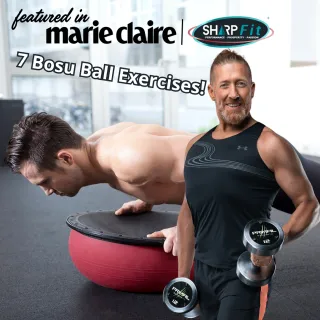 Martin Sharp Featured in Marie Claire | get more out of your core workouts using a BOSU ball!  