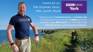 Featured on BBC Radio York Daytimes Show Yorkshire day talking accents