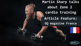 Featured in French GQ Magazin talking about zone 2 cardio training