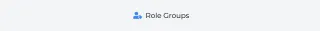 Task 1 - Role Groups