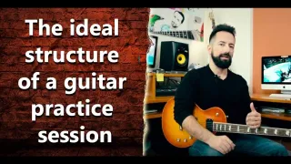 The ideal structure of an electric guitar practice session
