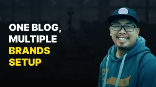 Multi-website content distribution using a single blog site