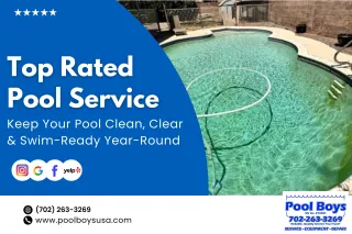 Top-Rated Pool Service: Keep Your Pool Clean, Clear, & Swim-Ready Year-Round!