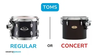 Toms: Two Sides of the Story - Regular vs. Concert Toms