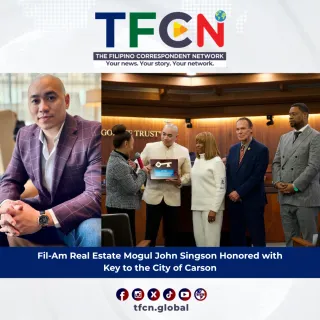 Fil-Am Real Estate Mogul John Singson Honored with Key to the City of Carson