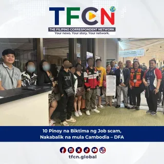 10 Pinoy na Biktima ng Job scam, Nakabalik na mula Cambodia – DFA