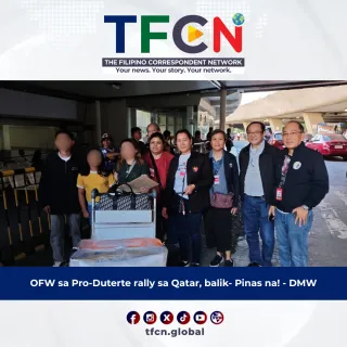 OFW sa Pro-Duterte rally sa Qatar, balik- Pinas na – DMW
