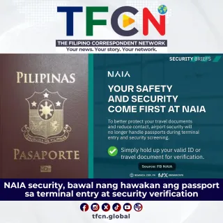 NAIA Security, Bawal nang Hawakan ang Passport sa Terminal Entry at Security verification