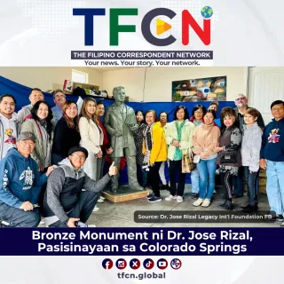 Bronze Monument ni Dr. Jose Rizal, Pasisinayaan sa Colorado Springs