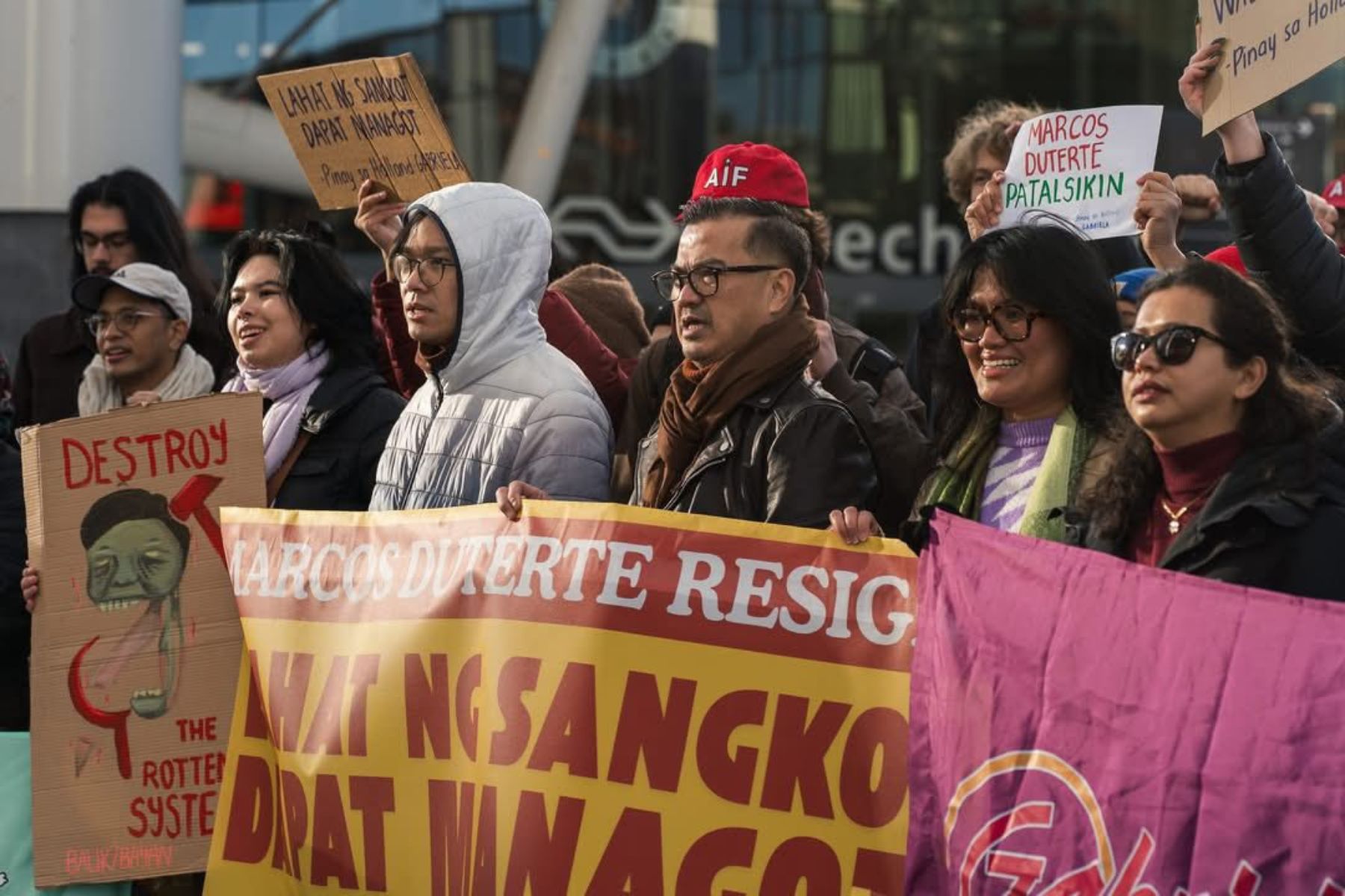 Filipino Migrants In Utrecht Rally On Bonifacio Day, Hailing ICC Ruling