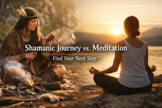 Shamanic Journey vs. Meditation: Which Actually Helps You Find Your Next Step? (A Beginner's Guide)