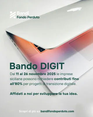 Bando Digit Imprese Sicilia 2025: contributi fino all’80% a fondo perduto per la digitalizzazione

