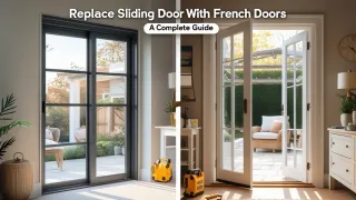 Replace Sliding Door with Stylish French Doors