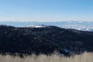 Snowkiting Skyline Drive