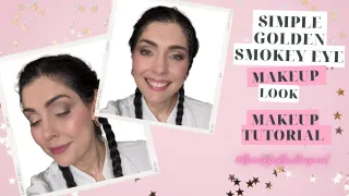 Simple Golden Smokey Eye Makeup Tutorial