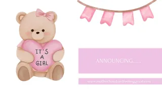 Announcing....It's a Girl!