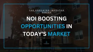 NOI Boosting Opportunities in Today's Market