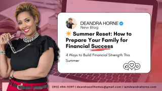 Summer Reset: Build Your Family’s Financial Success in 4 Simple Steps