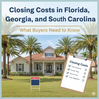 Closing Costs in Florida, Georgia, and South Carolina: What Buyers Need to Know in 2025