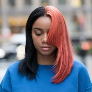 Half-Head Color + Press: Bold Hair, Bold You