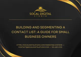  Building and Segmenting a Contact List: A Guide for Small Business Owners