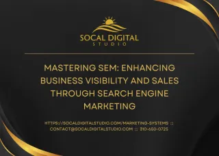 Mastering SEM: Enhancing Business Visibility and Sales through Search Engine Marketing