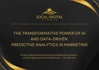 The Transformative Power of AI and Data-Driven Predictive Analytics in Marketing